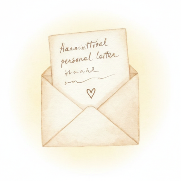 Envelope with Heartfelt Letter