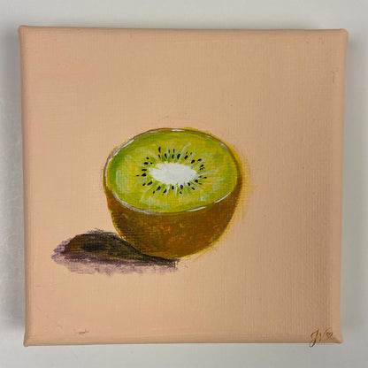 Mini Painting Kiwi original acrylic painting unframed by Joy Valentine